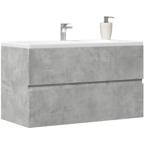 vidaXL Kupaonski viseći ormarić siva boja betona 80x38,5x45 cm drveni Cijene