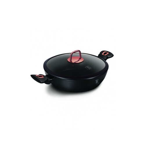Berlinger Haus BH/1640N plitki lonec s pokrovom, 28 cm, black rose collection Slike