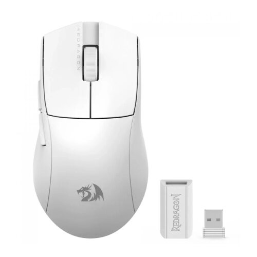 Redragon Wireless Gaming Mi&amp;scaron; King Pro 4K M916W White Slike