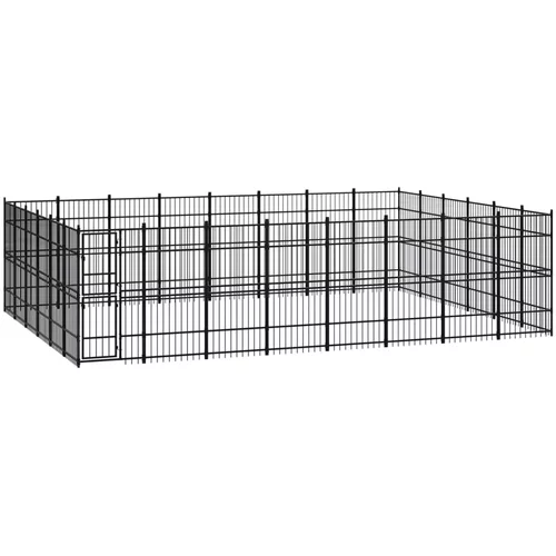 vidaXL Vanjski kavez za pse čelični 44,24 m²