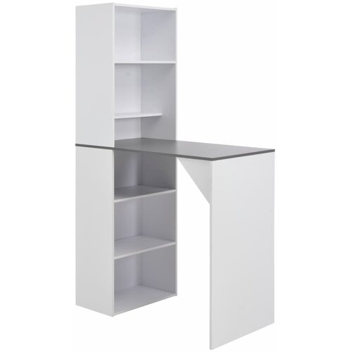 Barska miza z omarico bela 115x59x200 cm Cene