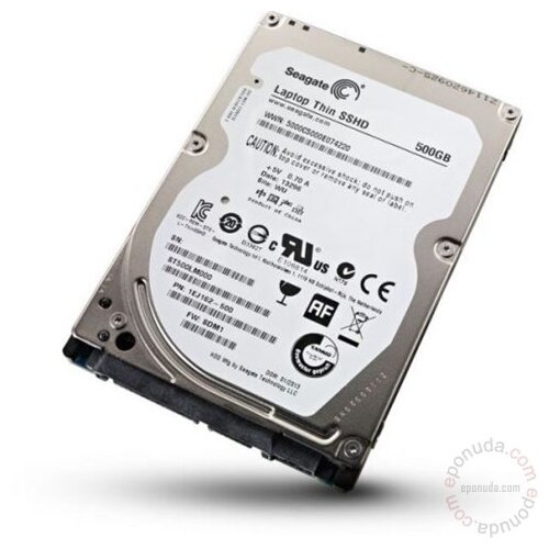 Seagate SSHD 500GB + 8GB 2.5, SATA III, 5400rpm, 64MB ST500LM000 hard disk Cene