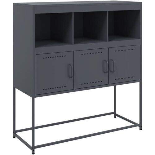 Maison Chic Komoda - Predalnik antracitna 100,5x39x107 cm jeklo, (21715880) Slike
