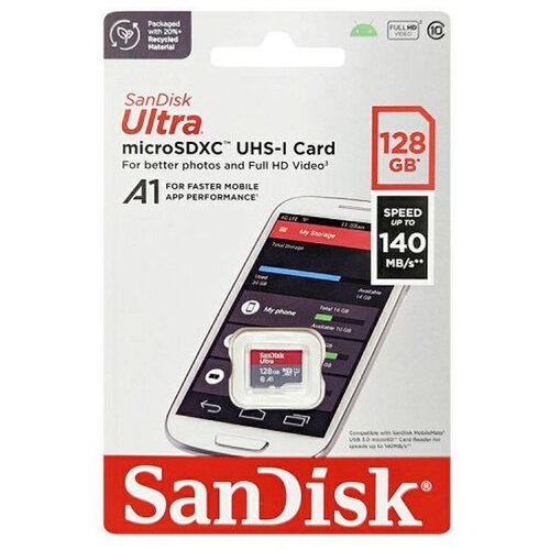 San Disk MicroSDXC UHS-I 140MB/s 128GB memorijska kartica Cijene