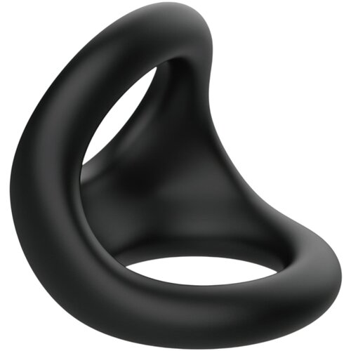 Pulselock Taur - konturirani prsten za penis i testise (crni) Slike