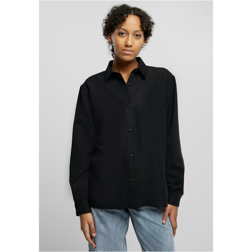 UC Ladies Women's oversized twill shirt black Cene