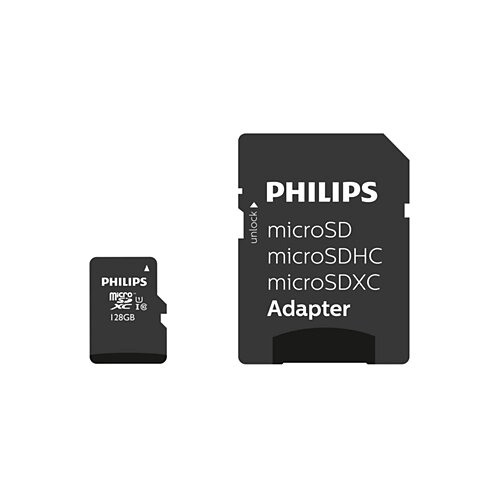 Philips 128GB microSDXC memorijska kartica + SD adapter, Class 10, UHS-I, U1 Cijene