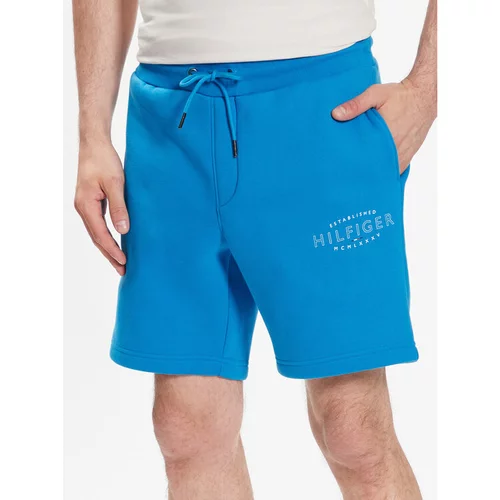 Tommy Hilfiger Športne kratke hlače Curve Logo MW0MW30014 Modra Regular Fit