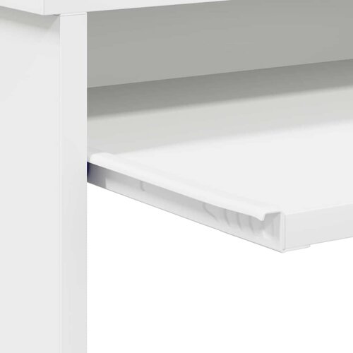  Stol s ladicama Bijelo 106 x 41 x 88.5 cm Konstruirano drvo Slike