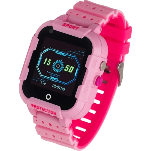 Garett Sat pametni, 4G LTE, 1.4″, WiFi, Bluetooth, IP67 – Kids 4G Pink