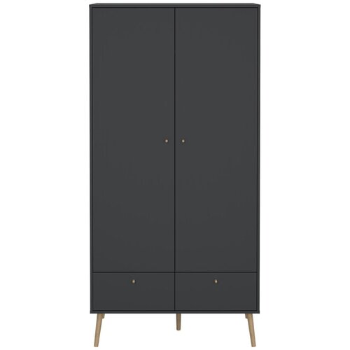 Tvilum Antracitno siva garderobna omara 99x200 cm Bodo – Cene