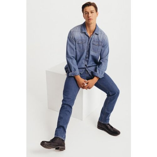 Legendww muske slim fit farmerke sa suzenim nogavicama -model 106 Cene