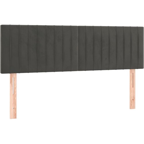  Uzglavlja tamnosiva 144x5x78/88 cm bar&amp;scaron;unasta Slike