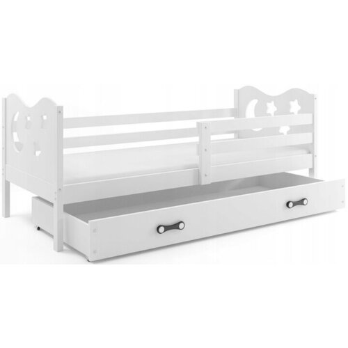 Interbeds Dečiji krevet Miko 190x80cm, Sa fiokom, Beli Cene