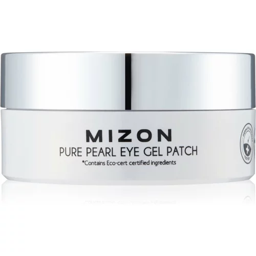 Mizon Pure Pearl Eye Gel Patch hidrogel maska za predel okoli oči proti oteklinam in temnim kolobarjem 60 kos