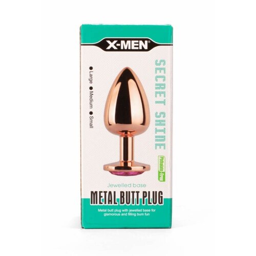 X-Men Metal Butt Plug Rose L XMEN000142 Cene