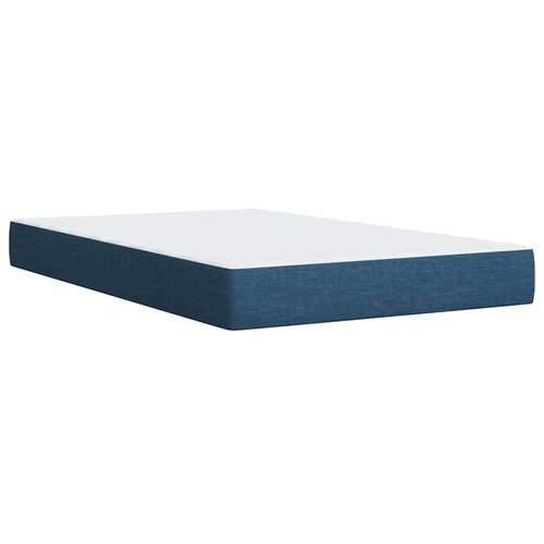  Krevet s oprugama i madracem plavi 120 x 190 cm od tkanine Slike