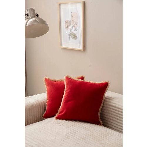 Opviq set 2 jastučnice 43x43cm Crveni Cene