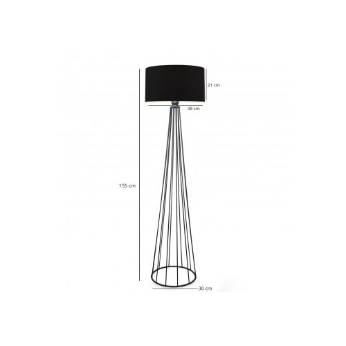 Opviq AYD 3042 Podna lampa, Crna Slike