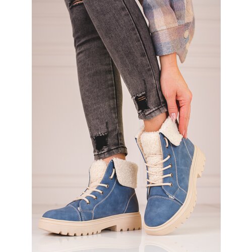 SHELOVET Women's trappers with sheepskin Cijene
