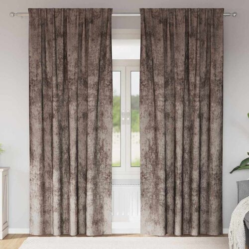  Bar&scaron;unaste zavjese 2 pcs Boja cappuccina 245 x 140 cm Bar&scaron;un Cijene