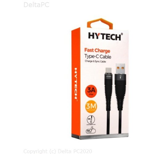 Hytech HY-X4253M 3A 3m sivi Type-C kabel Slike