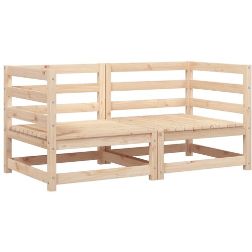 Maison Chic Kotni vrtni kavč - Zunanji kavči 2 kosa 70x70x67 cm trdna borovina, (22042091) Slike