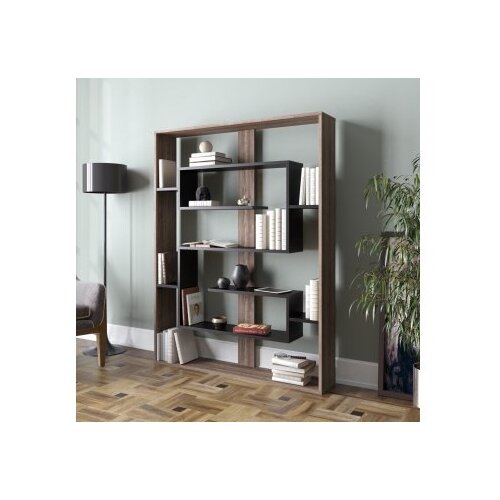 Hanah home polica za knjige esteban walnut black Cene