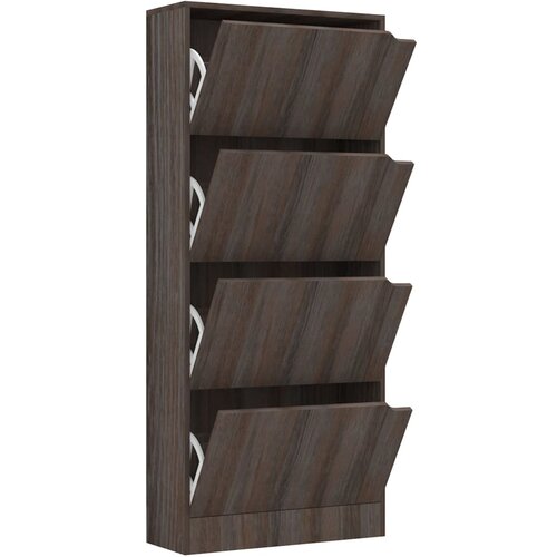 vidaXL Omarica za čevlje s 4 vrati siva sonoma hrast 59x24x136 cm Cene