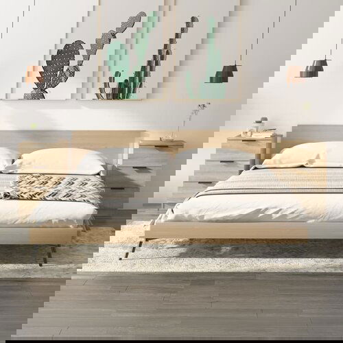 VidaXL Nočne omarice 2 kosa sonoma hrast 40x36x65 cm Slike