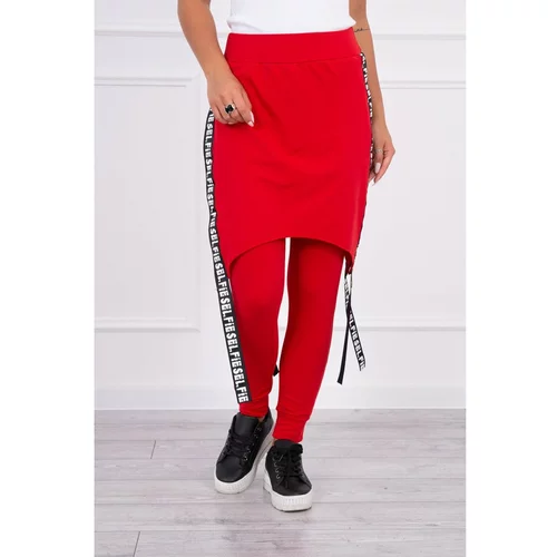 Kesi Pants/Suit with selfie lettering red