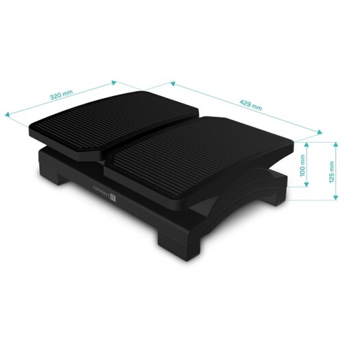 Connect IT CFH-4100-BK - Podesiva podloga za noge crna Slike