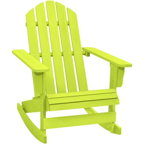 VidaXL Vrtni gugalni stol Adirondack trden les jelke zelen, (20661132) Slike