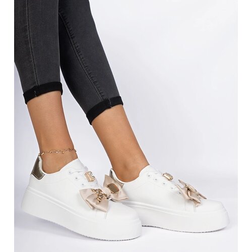Gemre White and gold women&amp;#039;s sneakers Milonel Slike