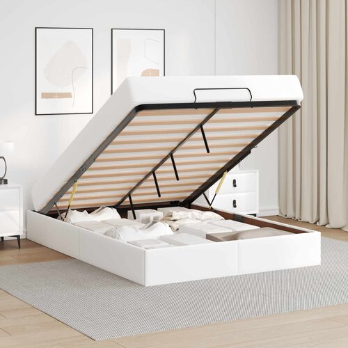  Okvir kreveta s madracem Ostalo 2 kom. Bijelo PVC Bijela 140 x 190 cm Slike