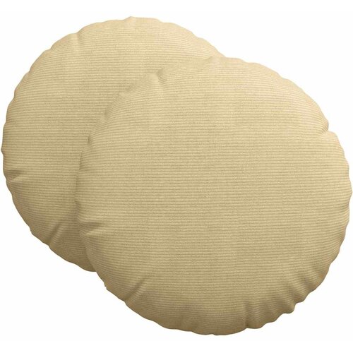  Jastučići za sjedenje 2 pcs Siva zelena &amp;Oslash;60 x 21 cm Slike