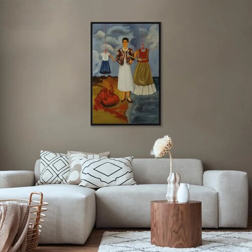  Slika - Frida Kahlo – Memory (The Heart) 80x120 U crnom drvenom okviru Cene
