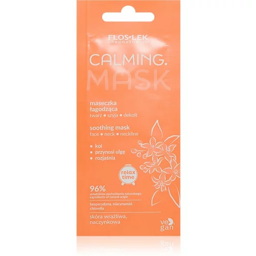 FlosLek Laboratorium Calming pomirjajoča maska za občutljivo kožo 6 ml