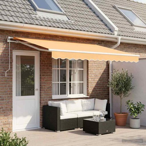  Povlačivi tende Pijesak 450 &times; 350 cm Poliester i aluminij Cijene
