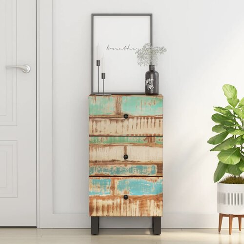  Komoda s 3 ladice 40x33,5x75 cm od masivnog obnovljenog drva Cijene