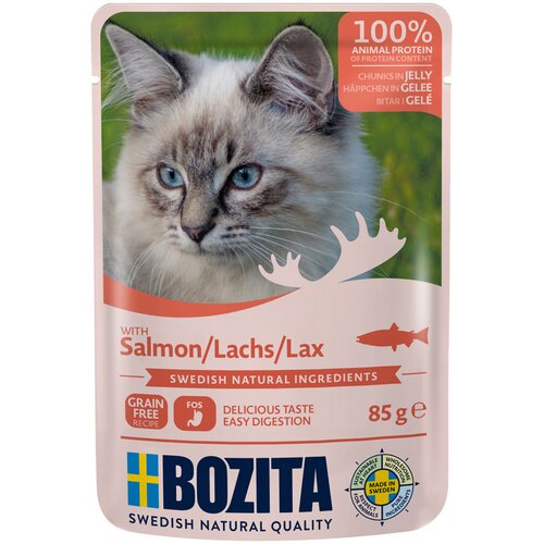 Varčno pakiranje Bozita ko&scaron;čki v želeju vrečke 24 x 85 g - Losos Cijene