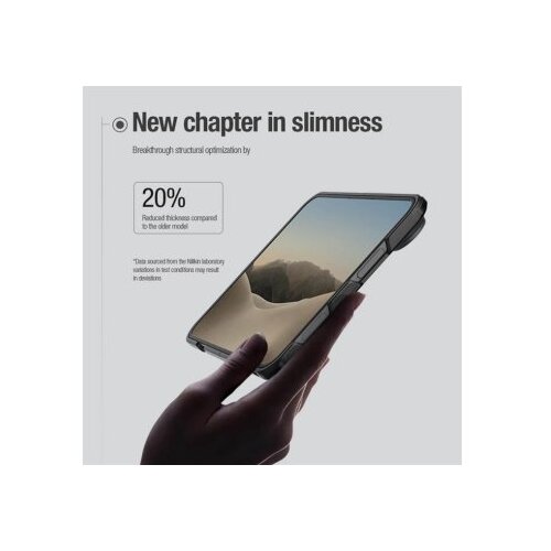 Nillkin super frosted shield fold magnetic case za iphone duo crna Slike