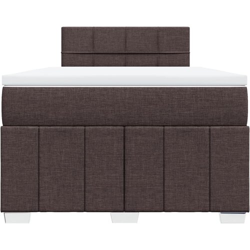 Krevet box spring s madracem tamnosmeđi 120 x 190 cm od tkanine Slike