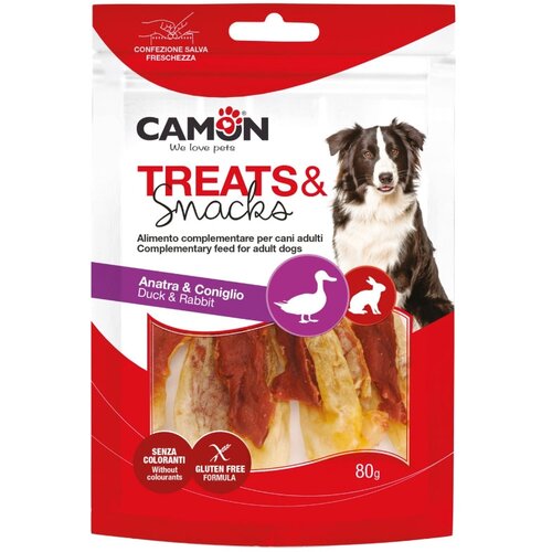 Camon Treats&Snacks posladek kunčji uhlji z raco - 80 g Cene
