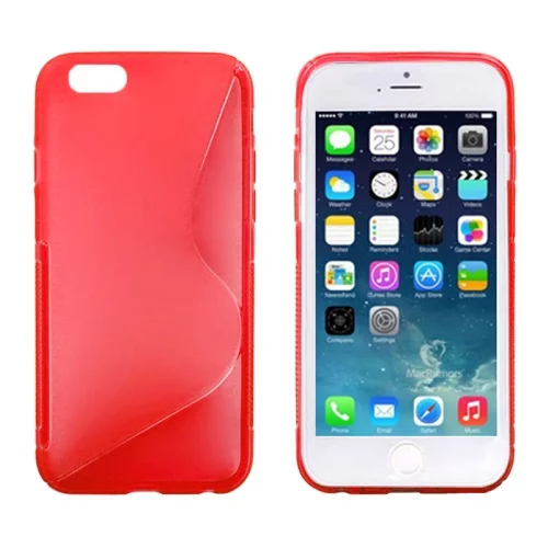  S silikonski ovitek Apple iPhone 6 (4,7") rdeč