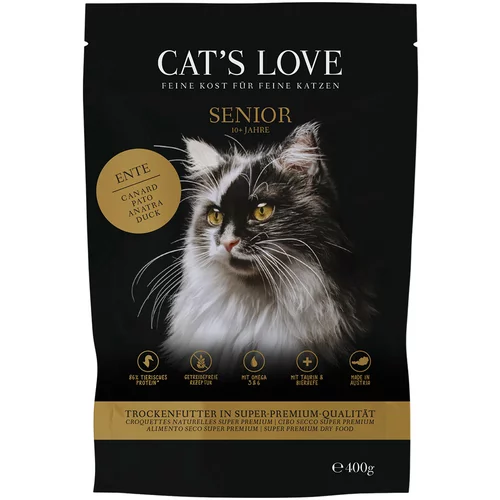 Cat's Love Cat´s Love Senior raca - Varčno pakiranje: 2 x 400 g