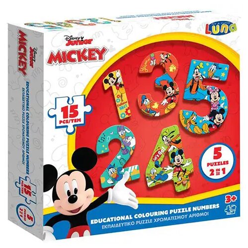 Luna Mickey Mouse slagalica sa brojevima 15 kom Cene