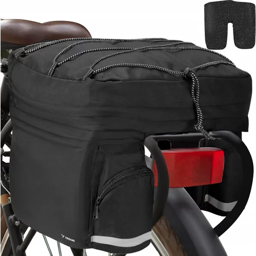  60L vodootporna reflektirajuća torba za prtljažnik bicikla crna