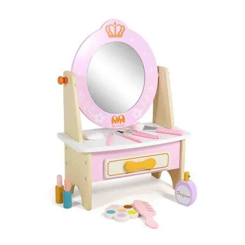 Premium Stil Dečiji drveni stočić za &amp;scaron;minkanje - roze MSN22011 ( 14375 ) Slike