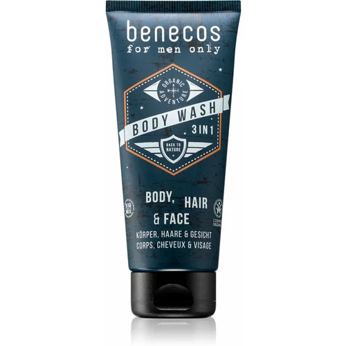 Benecos For Men Only 3 u1 šampon, regenerator i gel za tuširanje 200 ml